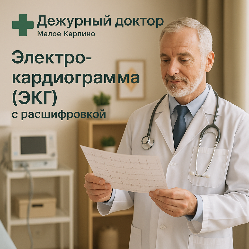 Электрокардиограмма (ЭКГ) с расшифровкой